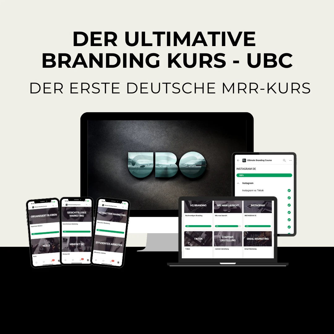 UBC - DER ULTIMATIVE BRANDING KURS | MRR